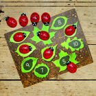Yellow Door Ladybugs Early Number Card 16-Piece Set-Develops understanding of number and number bonds to 10
