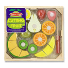 Melissa & Doug Cutting Fruit Set - Wooden Play Food -Pieces store in attractive wooden crate