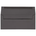 JAM Paper #10 Business Envelopes, 4 1/8 x 9.5, Dark Grey, 500 Pack (36396438H)-Dark gray base paper envelope