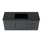 Modway Vitality 48" Single Sink Bathroom Vanity - Grey/Black-Soft-Close Doors