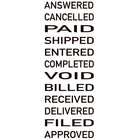 Trodat 1117 Phrase Dater Stamp - 4 mm - English-4 mm