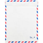 JAM Paper Tyvek Envelopes, 10 x 13 Open End, White Airmail, 50 Pack-Airmail