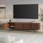 Hudson&Canal Whitman TV Stand for TV's up to 85" - Satin Walnut-Product Dimensions: 15.5" L x 78.5" W x 20" H