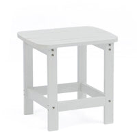 Backyard Lifestyles Side Table - White-Durable Weather Resistant Polystyrene: HIPS, High Impact Polystyrene.