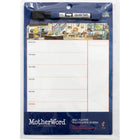 MotherWord Undated Meal Planner Dry-Erase Tile - 9" H x 7" W - Bilingual-Tile size: 9" H x 7" W