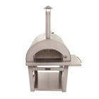 Kucht Venice Outdoor Wood‑Fired Pizza Oven - Stainless Steel-Foldable Tables on both sides
