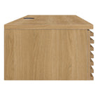 Modway Render 60" Wall Mount Wood Office Desk - Oak-Durable Particleboard Construction