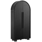 Modway Bellamy Tall Arched Storage Cabinet - Black-Tall Arched Storage Cabinet