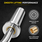 MotionGrey Olympic EZ Curl Bar for Strength Training - 120 cm - Silver-Silver finish and compact 120 cm length suit home-gym training spaces