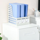 Vinsetto Adjustable Partition Filing Cabinet - White-An extra support caster is located under the drawer to prevent tipping
