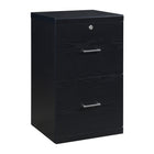 Office Star Alpine 2-Drawer Vertical Filing Cabinet - Black-2 storage drawers
