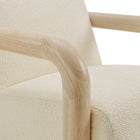 Modway Sereno Boucle Accent Chair - Cream Oak-8