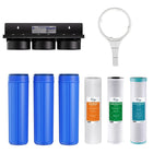 iSpring WGB32BM 3-Stage Whole House Water System with Sediment, Carbon Block, and Iron & Manganese Reducing Filter-Removes sediments, dust, rust, dirt, down to 5 microns