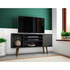 Manhattan Comfort Liberty 53.14" TV Stand, Black (200AMC8)-Upon Assembly, Measures: 53.14 in. Length, 26.57 in. Height, 14.17in. Depth.