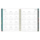 Blueline Weekly/Monthly Planner - 11" H x 8"-1/2" W - Flower Design - English-Julian dates