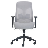 Serta Destin Mesh Task Chair - Grey-High Density Plush Foam