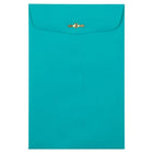 JAM Paper 6" x 9" Open End Catalog Coloured Envelopes with Clasp Closure - Sea Blue Recycled - 50 Pack-Size: 6 x 9 inches