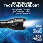 Bell+Howell Taclight High Lumens Waterproof Tactical Flashlights - 3 Pack-5 lighting modes: high medium low strobe for deterrence sos for emergencies
