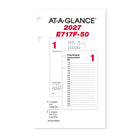 AT-A-GLANCE 2027 Daily Desk Calendar Refill 2-Pages/Day - 6" H x 3-1/2" W - Bilingual-Page size: 6" H x 3-1/2" W