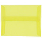 JAM Paper A10 Translucent Vellum Invitation Envelopes - 6" x 9.5" - Primary Yellow - 25 Pack (PACV856)-Color: Primary Yellow 