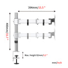ShoppingAll Single Monitor Mount Stand with Adjustable Arm for 13"-32" Monitor - White-Hold one 13"-32" monitor with 75mm x75mm or 100mm x 100mm VESA mounting holes, supports monitor weight up to 17.6lb/8kg.