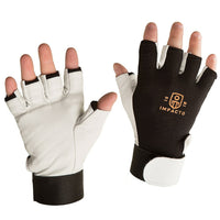 Impacto BG401 Half Finger Anti-vibration Glove, Large-Anti-impact and anti-vibration glove with air padding