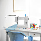 OttLite Flexible Soft Touch LED Clip - Clearsun - White-Height adjusts from 4 to 18 inches