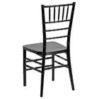 Flash Furniture HERCULES PREMIUM Series Black Resin Stacking Chiavari Chairs - 2 Pack-Black Finish