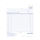 Blueline DC63 English Purchase Orders Book - 50 Triplicates-50 triplicates