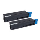 Okidata 45807101 B412/432 OEM Toner - Standard Yield - Black - 2 Pack -Manufacturer: Okidata