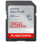 Sandisk 256GB Ultra PLUS SDXC UHS-I Card-Up to 256GB storage capacity lets you shoot hours of Full HD video and take tons of photos without switching cards