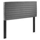 Modway Tranquil Full/Queen Headboard - Grey-Channel Tufted Full/Queen Headboard
