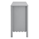 Modway Emmeline Scalloped 6-Drawer Dresser - Light Grey-6