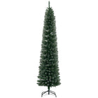 HOMCOM 7.5' Artificial Snow-Dipped Christmas Tree - Green-Snow dipped design, ends are painted white, add winter atmosphere 