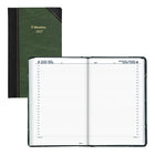 Blueline 2027 Traditional Daily Planner - 13-3/8" x 8" - Marble Green - Bilingual-12-Month: January 2027 to December 2027