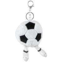 Merangue Soccer Ball Puff Keychain-Easy to attach to bags, backpacks, or keyrings