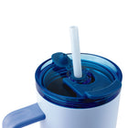 Sully Double-Wall Stainless Steel Tumbler With Dual Lid - 43 oz - Blue-Dual Purpose Lid with Straw