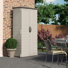 Suncast Vertical Shed - Vanilla-Easy assembly, minimal tools required.