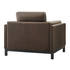 Modway Roscoe Vegan Leather Armchair - Espresso-7