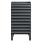 Modway Render 18" Bathroom Vanity Cabinet - Grey-Mid-Century Modern Style