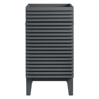 Modway Render 18" Bathroom Vanity Cabinet - Grey-Mid-Century Modern Style