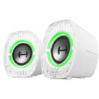 Hecate G1000II BT 5.4 Gaming Speaker with 2.5" Driver & Enhanced Bass USB-C AUX 9 Dynamic RGB Lighting Modes - White-Triple EQ modes, more than just great sound. Expertly tuned music, gaming, and movie EQ presets deliver immersive audio tailored to every moment. Good sound, great fun — discover every side of it