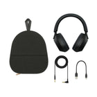 Sony WH1000XM5 Wireless Noise Cancelling Headphones - Black-All day power and quick charging: With up to 30 hours of battery life, you’ll have enough power even for long trips. If you need to charge in a hurry, you can get 3 hours' worth of charge after just 3 minutes with an optional USB-PD compatible AC adapter