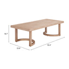 Zuo Leto Coffee Table - Brown-6