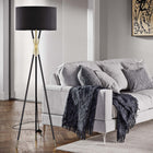 Modway Audrey Standing Floor Lamp - Black-Black Floor Power Cord
