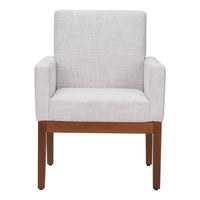 Zuo Senzil Dining Chair - Ivory-Cozy polyester linen fabric