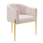 Modway Savour Tufted Performance Velvet Accent Chair - Pink-Tufted Accent Chair
