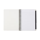 Cambridge Tabbed Notebook - 8" x 6" - Black-Three tab dividers to separate notes by subject