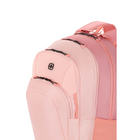 SWISSGEAR 8172 Laptop Backpack - Coral Pink-Pass-Thru trolley sleeve slides over the handle of wheeled luggage for easy travel with multiple bags