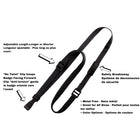 Beslayn Heavy Duty Flat Braid Adjustable Breakaway Lanyard With No Twist Plastic ID Clip - Black - 25 Pack-Breakaway feature for added safety and security